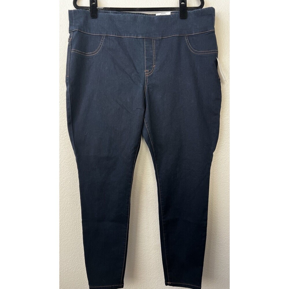 Style & Co Dark Rinse Pull-on Stretch Jeggings Size 20W